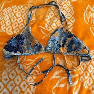 Blue and orange jolyn swim top